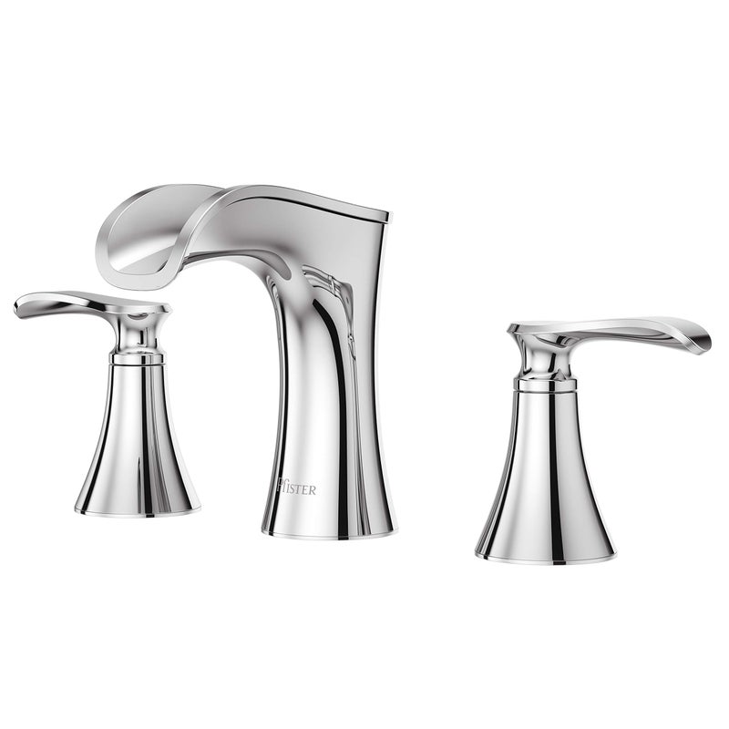 Pfister Jaida Bathroom Sink Faucet, 8-Inch Widespread, 2-Handle, 3-Hole, Polished Chrome Finish, LF049JDCC